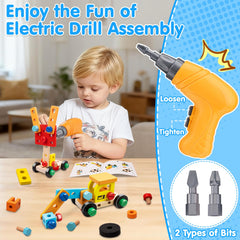 Goodfuns electric drill with two bits designed for little hands and easy learning