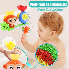 GOODLOGO propeller spins with water for dynamic bath action