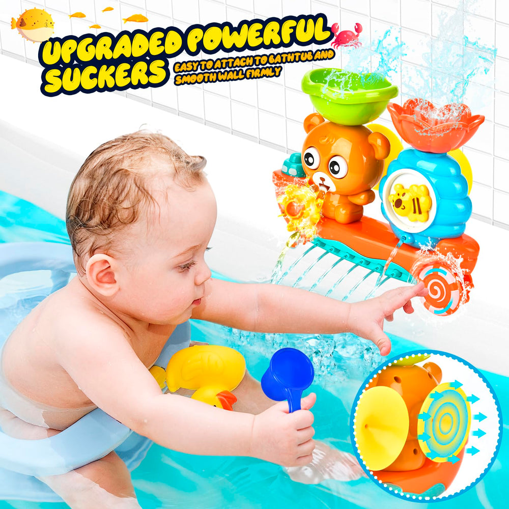 GOODLOGO spoon water toy lets kids pour and spin for sensory fun.