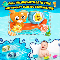 GOODLOGO turtle gear rotation invites cause-and-effect exploration in water.