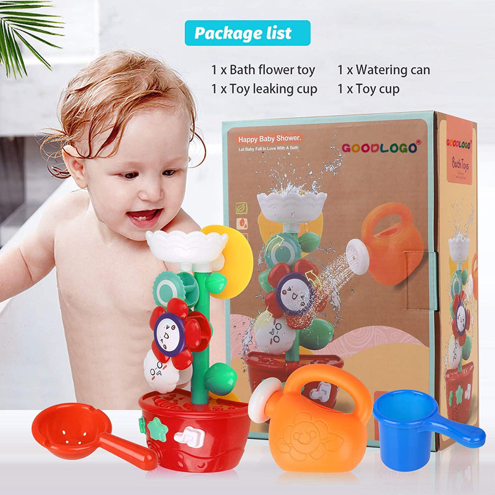 GOODLOGO water toy set creates cascading water features for bath time
