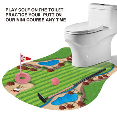 GOODLYSPORTS toilet golf in bathroom game for quick laughs during gatherings