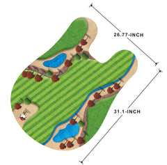 GOODLYSPORTS toilet golf putter and balls included for ready-to-play entertainment