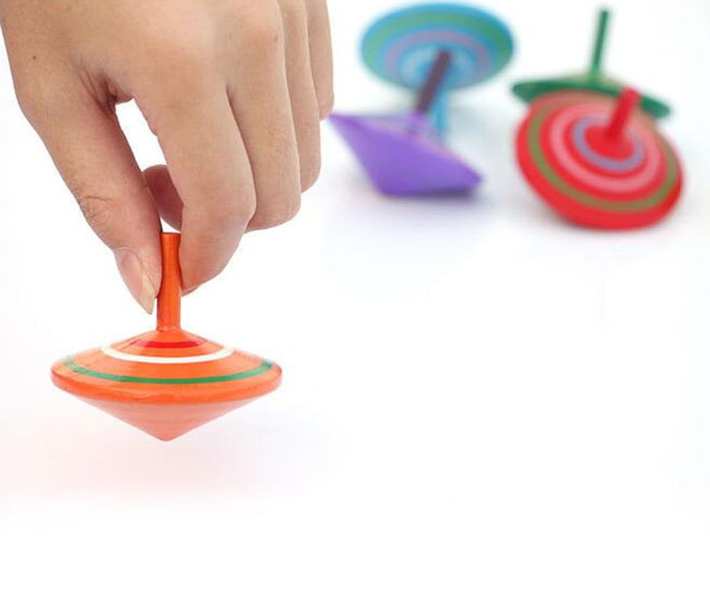 GoodPlay Gyroscope wood top set spins vividly for focused play