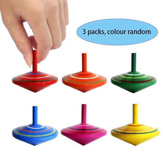 GoodPlay hand-painted wood top showcases craftsmanship while solo spinning