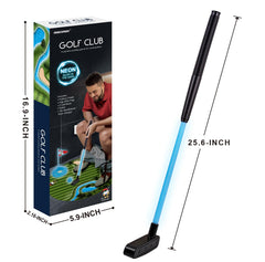 GOODLYSPORTS Glow toilet golf playscene highlights night-time fun and friendly competition.