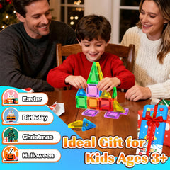 Goodtiles Magnetic Tiles support fine motor skills through hands-on construction.