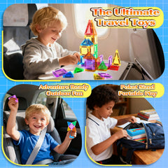 Goodtiles Magnetic Tiles use non-toxic materials for safe toddler exploration.