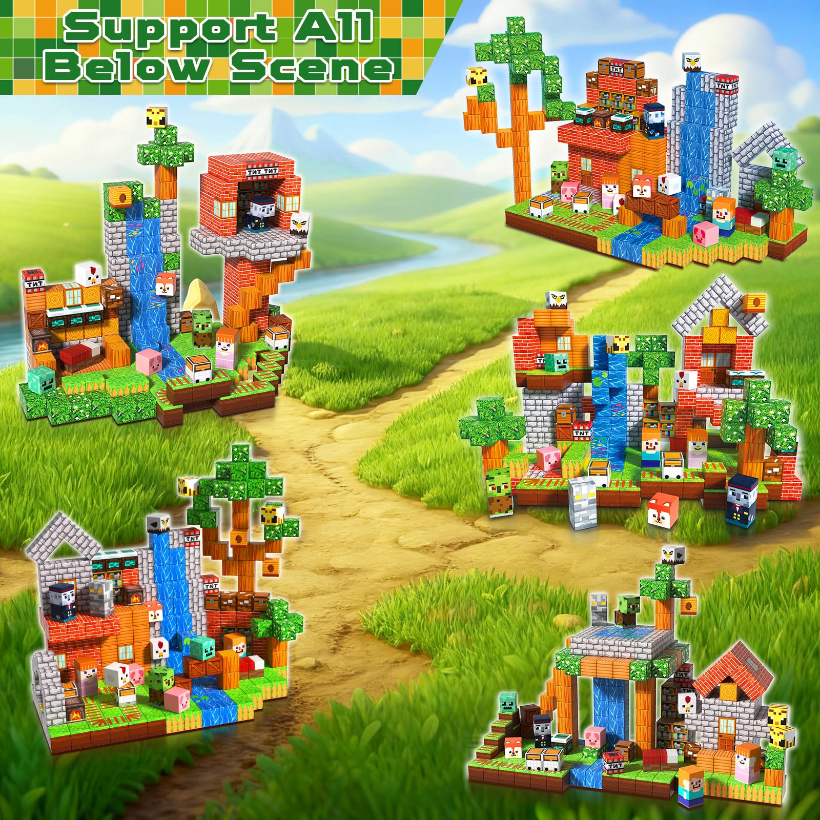 Goody King 8-magnet connection blocks for sturdy, complex designs.