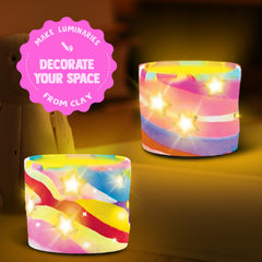 Goody King clay lantern baking steps for durable, child-friendly art