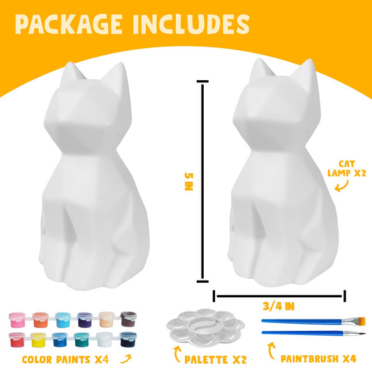 Goody King Cat Lamp Paint Colors: 24 vibrant colors for imaginative artwork.