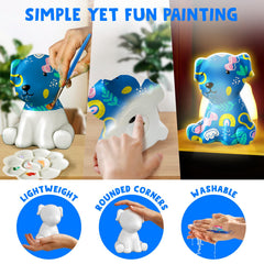 Goody King colors teach color awareness during the DIY dog lamp project