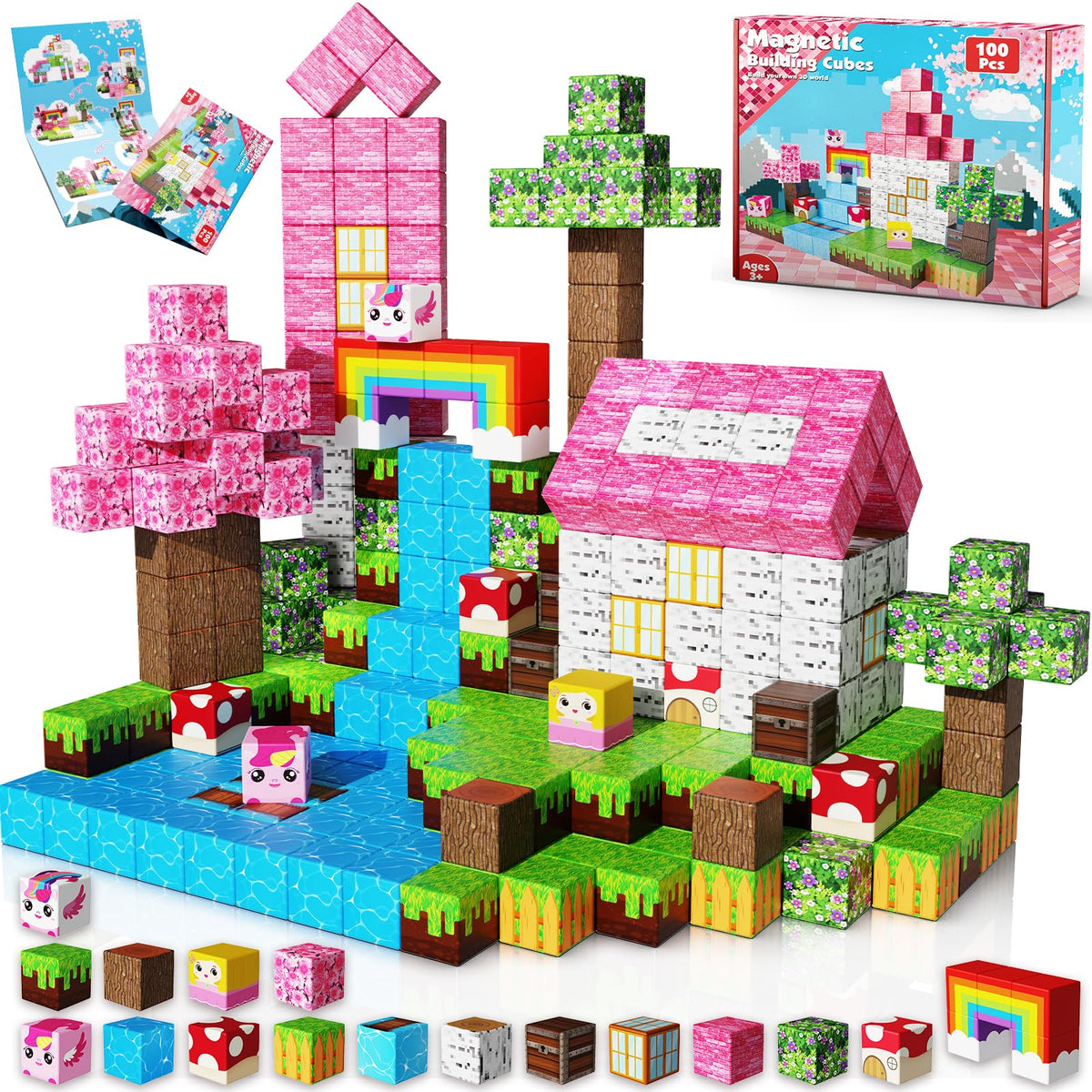 Goody King magnetic blocks in vibrant colors for creative STEM play.