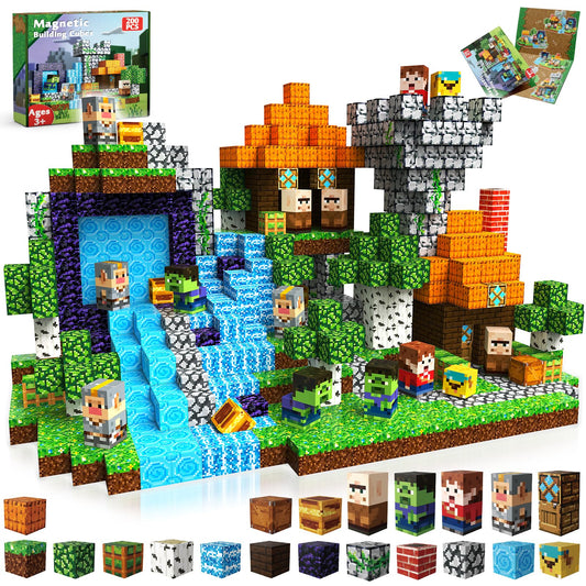Goody King magnetic blocks 200pc set for open-ended STEM play and imagination