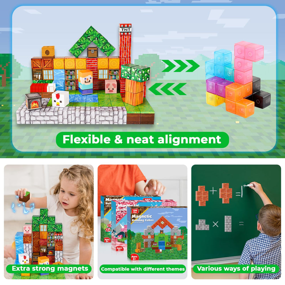 Goody King magnetic blocks suitable for ages 3 to 10.