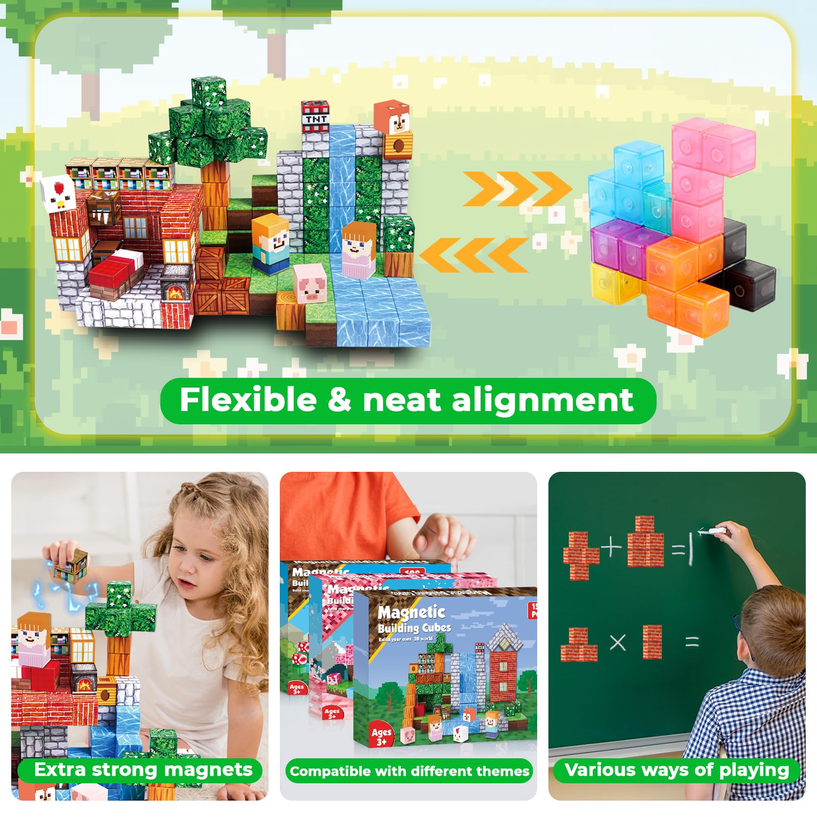 Goody King magnetic blocks presented as a gift for kids' birthdays