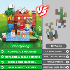 Goody King magnetic blocks used for STEM learning with colorful cubes