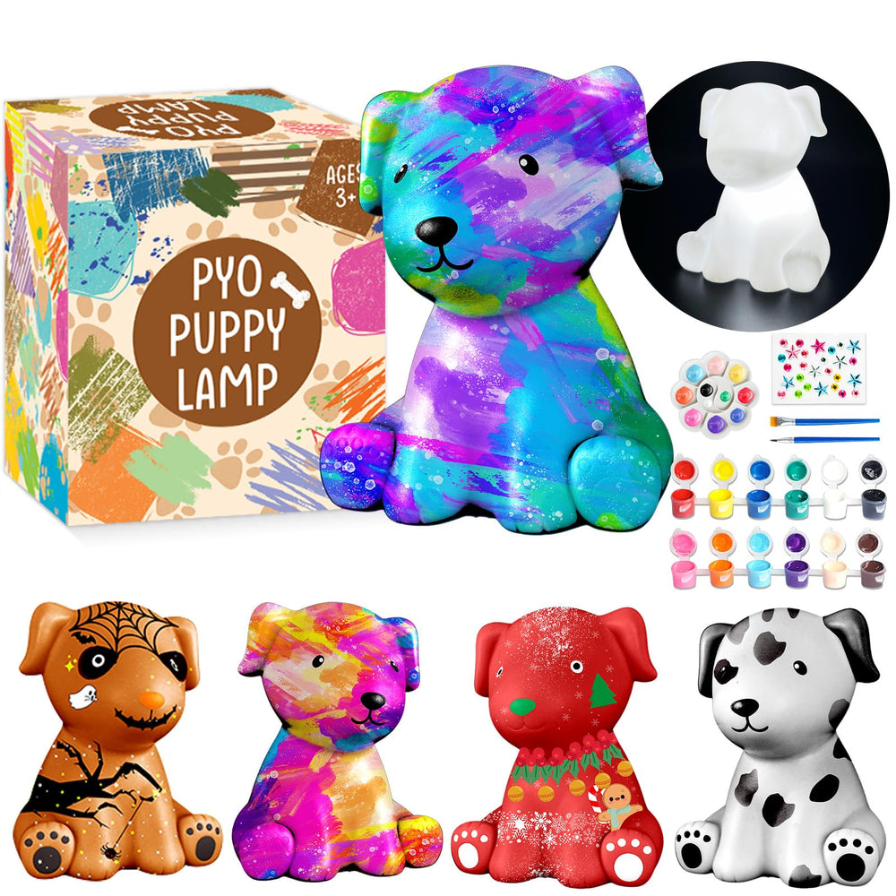 Goody King Paint Your Own Dog Lamp Kit dog lamp for creative play and lighting
