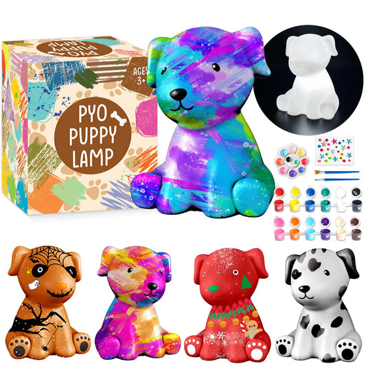 Goody King Paint Your Own Dog Lamp Kit dog lamp for creative play and lighting