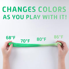 Goody Putty color-changing orange-to-peach tin, vibrant color shifts during use