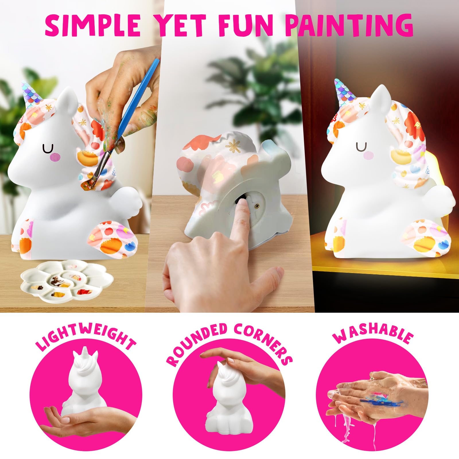 Goody King unicorn lamp stickers and accessories for customization.