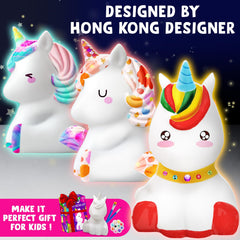Goody King unicorn night-light display glowing with painted finish.