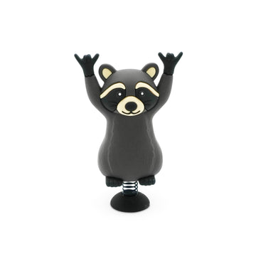 GOOFBALLS Dashboard Dancer rockin raccoon on dashboard adds playful charm to drives