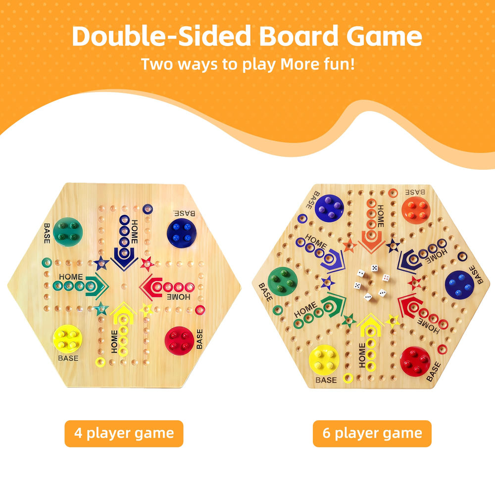 googgoing 24 marbles in six colors for competitive, easy-to-track play