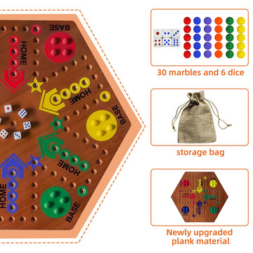 Googgoing 6 dice included for versatile turns and varied challenges