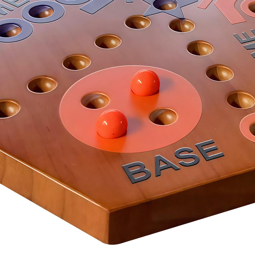 GOOGGOING star and center holes add shortcuts to the race.
