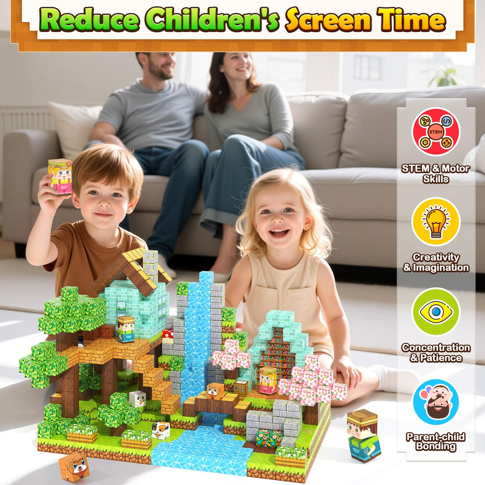 Gooidea 200 magnetic blocks treetop pieces fuel fantasy builds