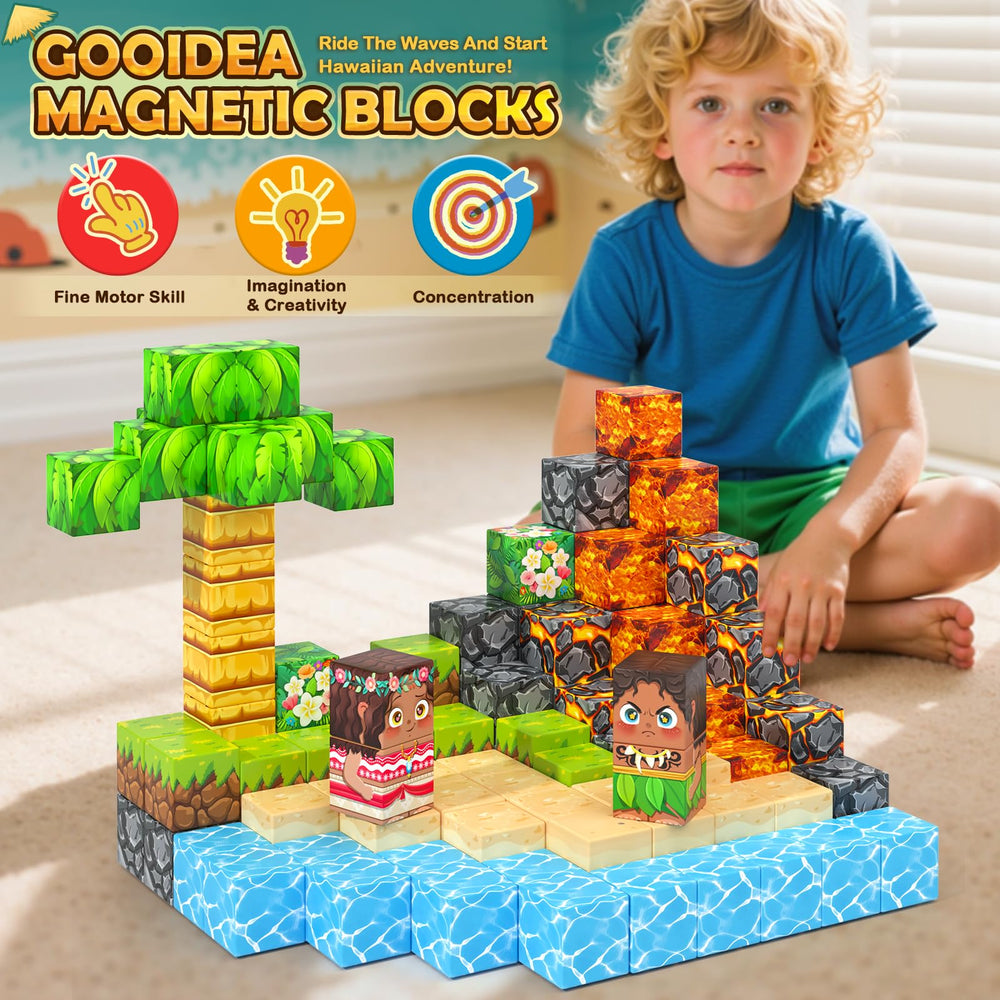 Gooidea creativity assembly playset fuels imaginative architecture and storytelling.