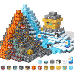 Gooidea ice-fire-world-magnetic-blocks for creative exploration at home