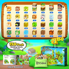 Gooidea Jungle Adventure blocks feature seamless edges and strong magnets for safe building.