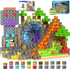 Gooidea Magnetic Blocks: tunnels scene from the mine world boosts imaginative play and spatial thinking.
