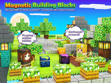 Gooidea Magnetic Blocks fairy garden invites gentle sensory exploration and calm focus.