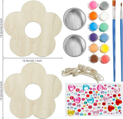 Gooidea paint kit 12 acrylic paints—kids customize feeders with bright colors.