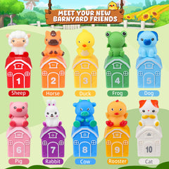 GooMags numbered barn 1-10 fosters number recognition and sequencing
