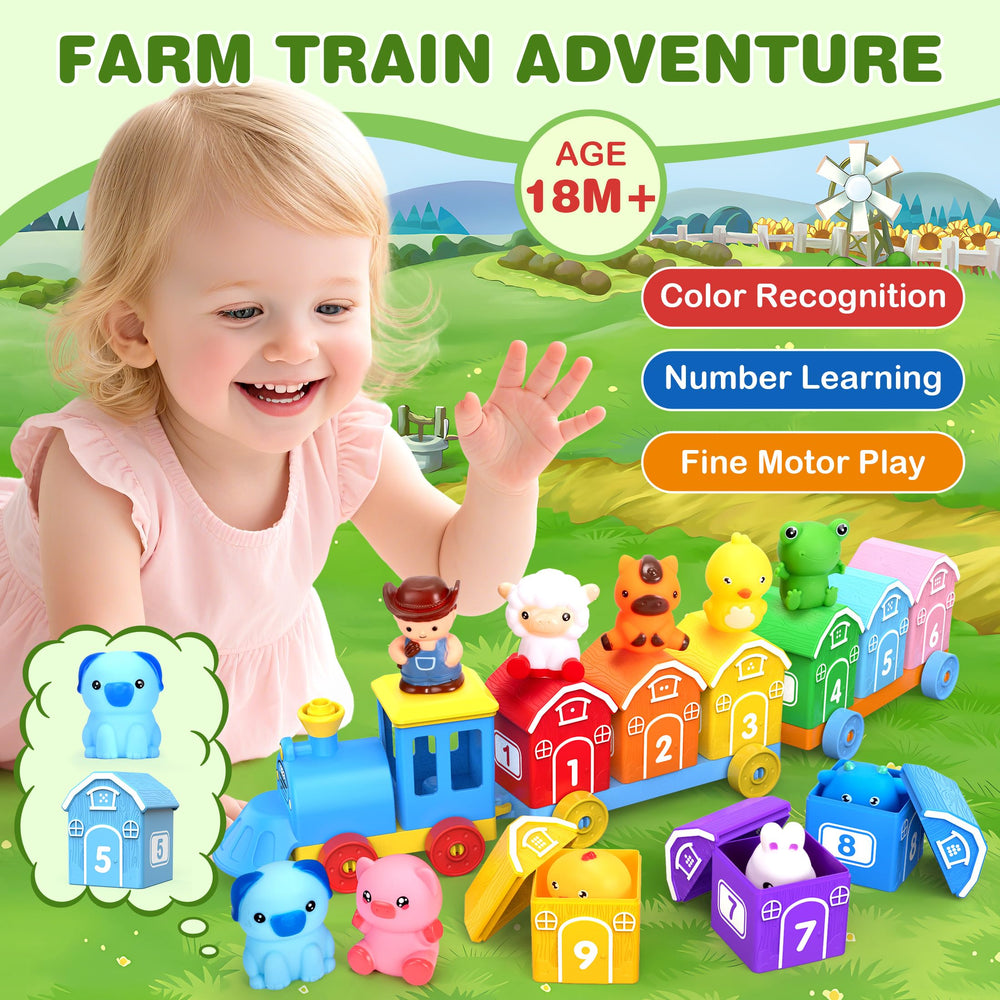 GooMags farm train puppets with barns spark imaginative storytelling