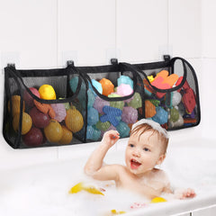 Goowin bath toy holder with large opening for easy toy selection by kids