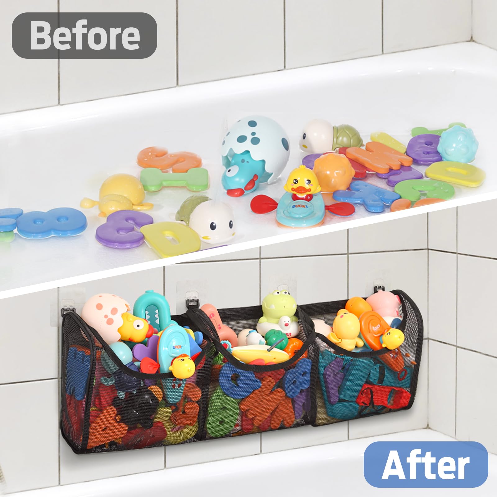 Goowin includes four no-nail stickers for easy installation