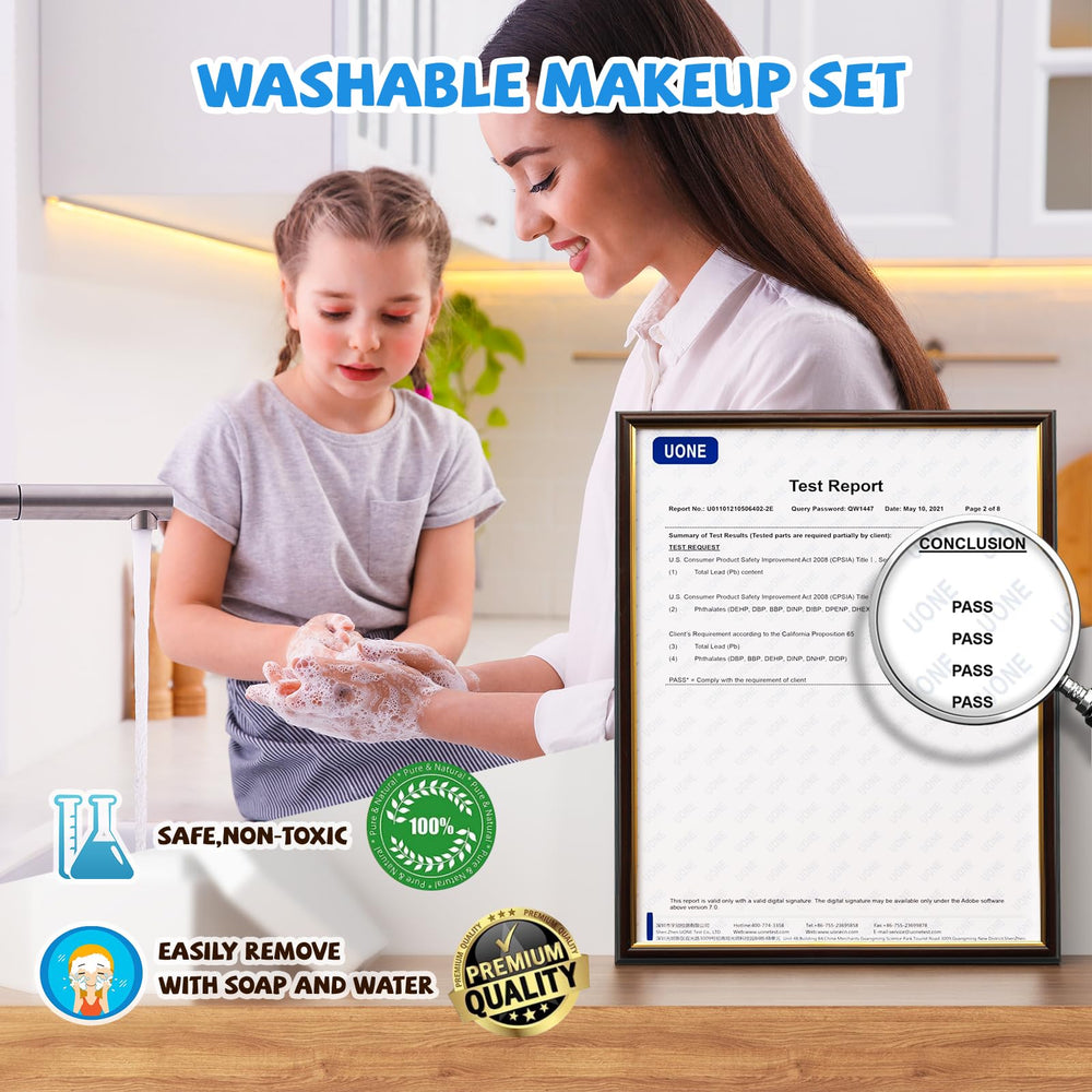 GORISPI 10-piece makeup brushes provide kid-friendly application and easy cleanup