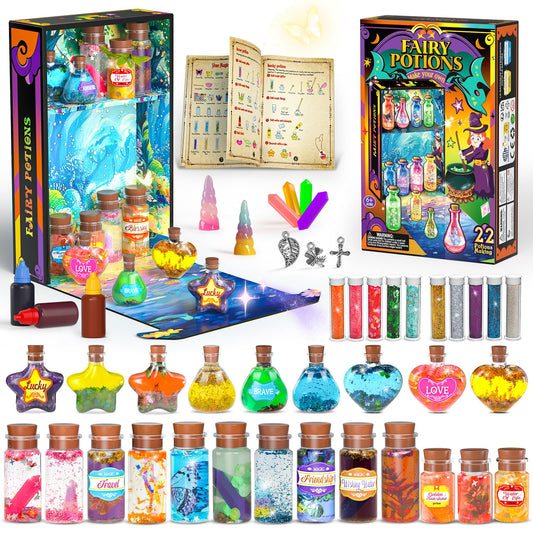 GORISPI Magic Potion Kit recipe book inspires imaginative potion ideas for creativity.