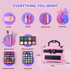 GORISPI makeup kit with mirror box for organized, portable pretend play.