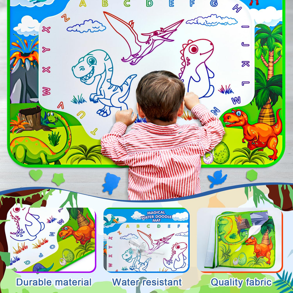 GORISPI Water Doodle Mat comes with organized storage bag for easy travel.