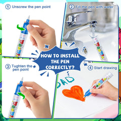 GORISPI Water Doodle Mat reusable, no-mess toy for quick cleanups.