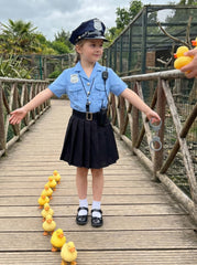 Gortykor Girls Police Belt Costume completes the officer look