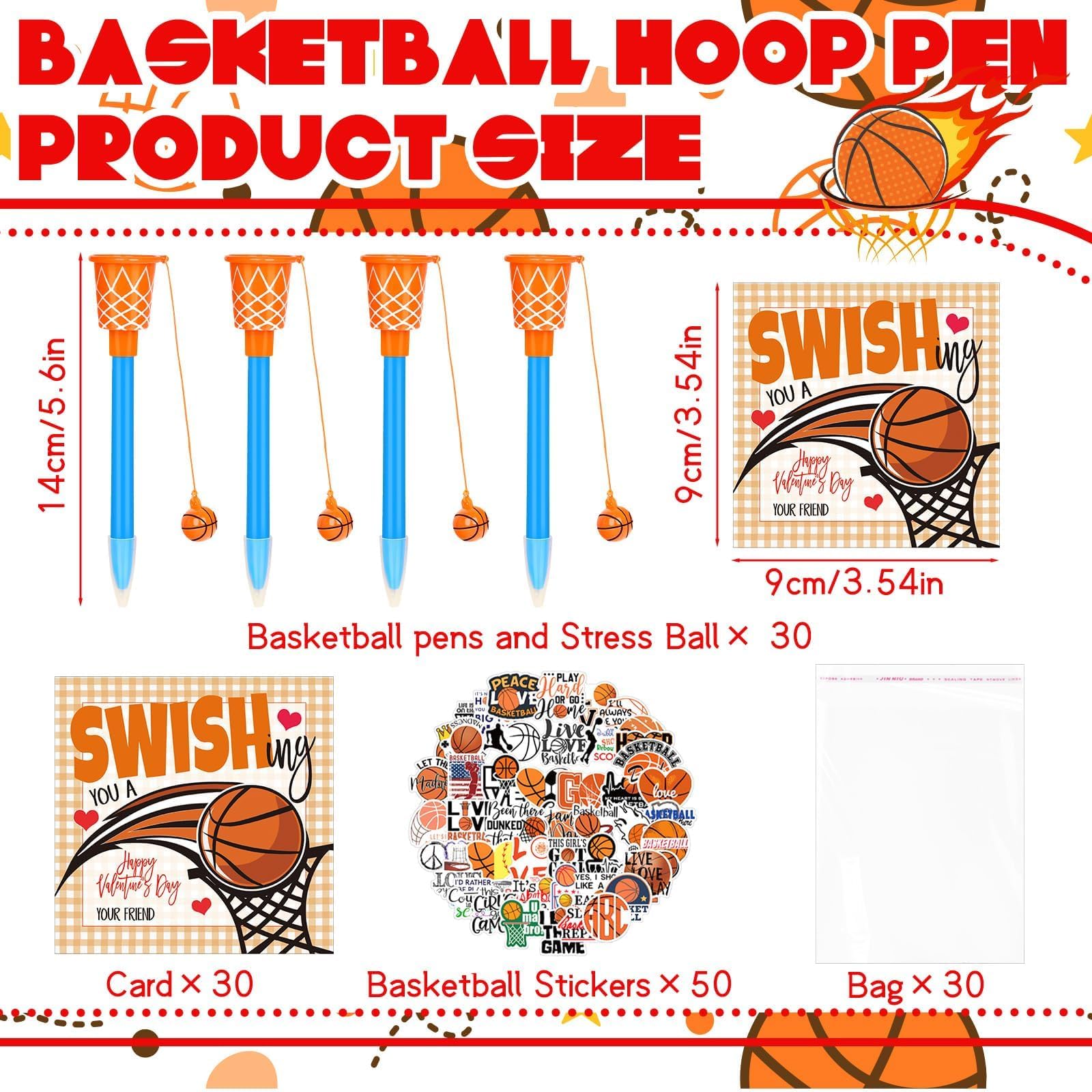Gosodeny basketball card pack, perfect for personalized messages in gift bags.