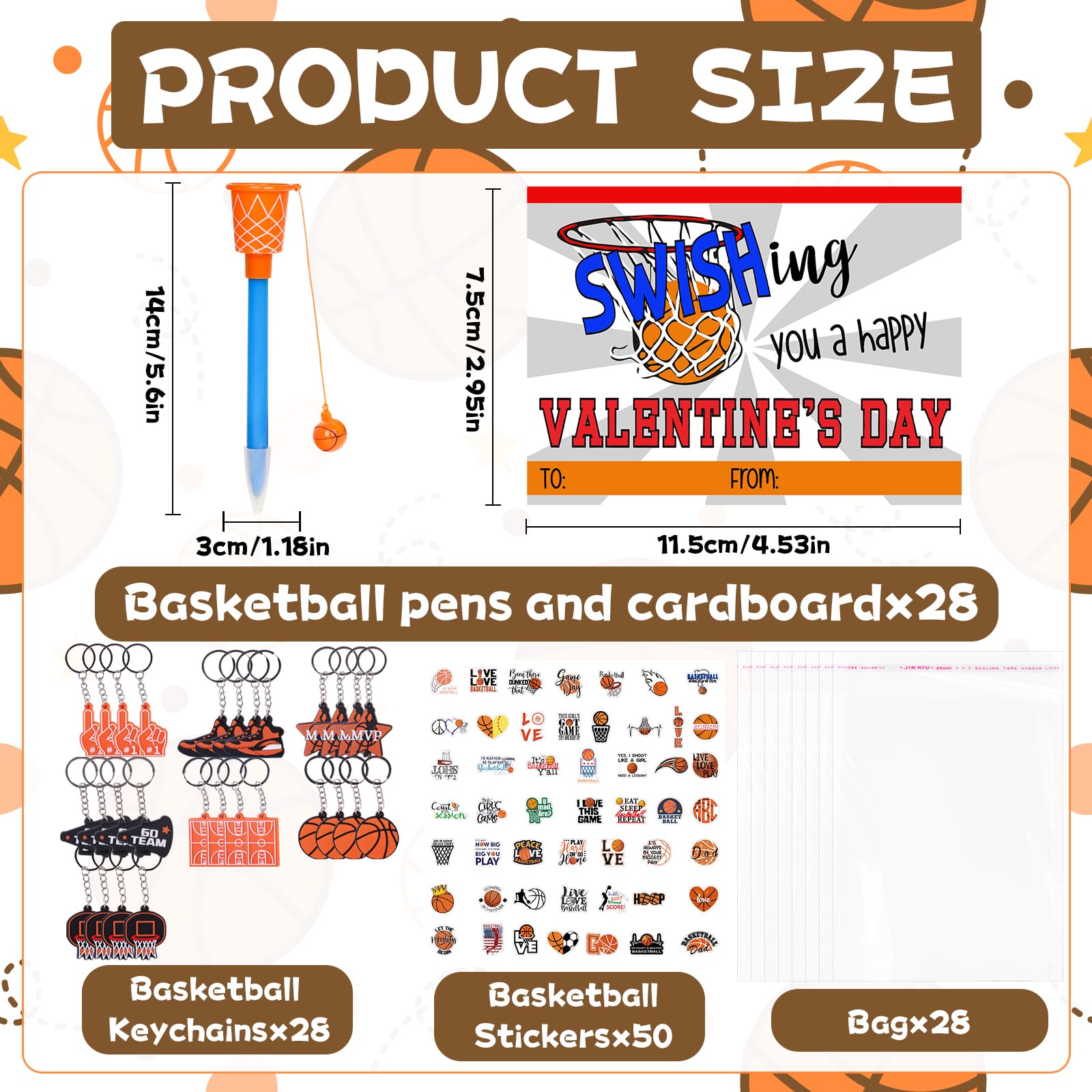Gosodeny keychains featuring hoops ideal for prizes and gifts.