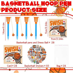 Gosodeny basketball stickers pack adds sporty flair to goodie bags and announcements.